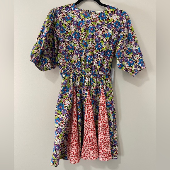 Melloday Womens Dress Size X-Small XS Multicolored Patchwork Floral NWT - Picture 5 of 15